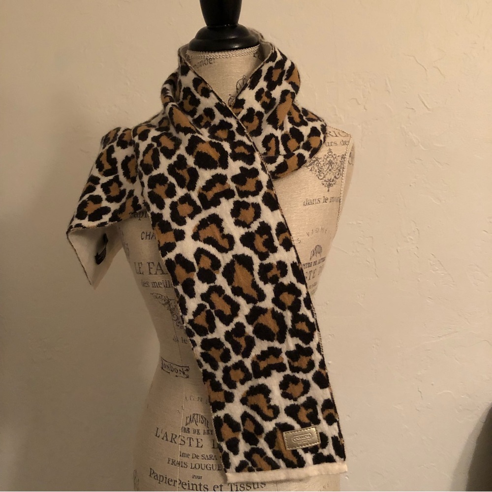Coach, wool, scarf. Perfect accessory to liven up a winter outfit.